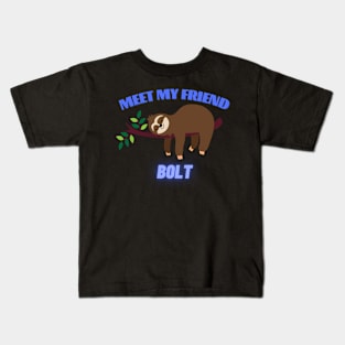 Funny sloth Kids T-Shirt